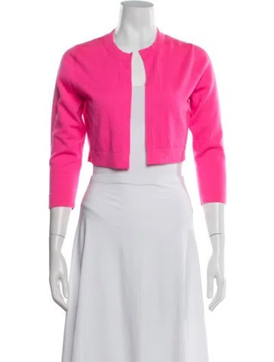 Pre-owned Lisa Perry Wool Crew Neck Sweater In Pink