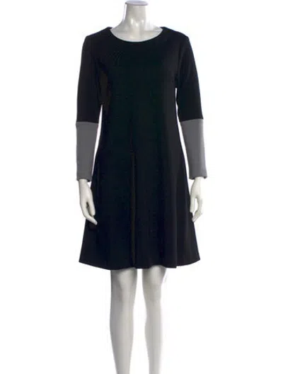 Pre-owned Lisa Perry Wool Knee-length Dress In Black