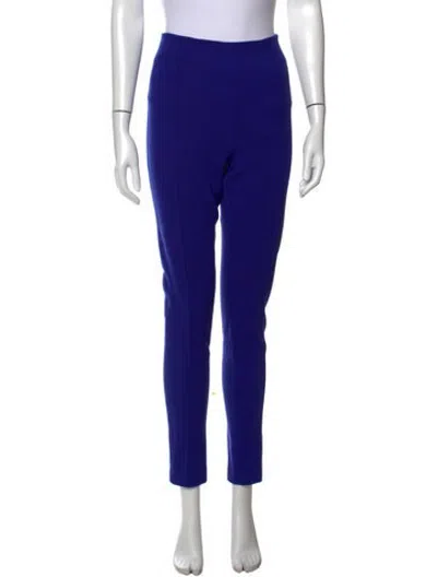 Pre-owned Lisa Perry Wool Skinny Leg Pants In Blue