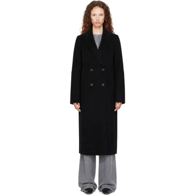 Lisa Yang Black Doublé Shawl Coat