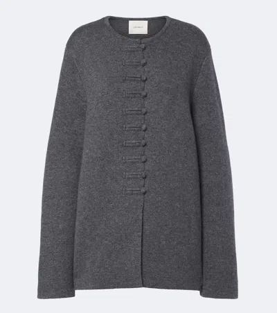 Lisa Yang Han Fu Cashmere Cardigan In Grey