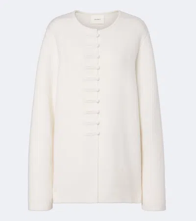 Lisa Yang Han Fu Cashmere Cardigan In White