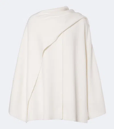 Lisa Yang Nessa Draped Cashmere Cardigan In White