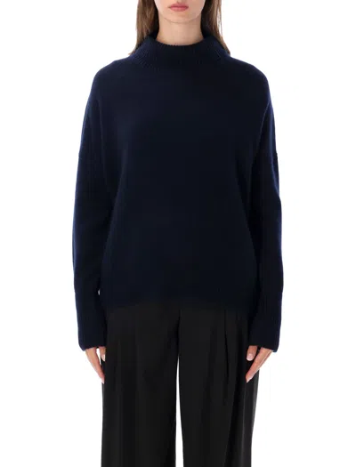 Lisa Yang Oversized Cashmere Turtleneck Sweater In Blu