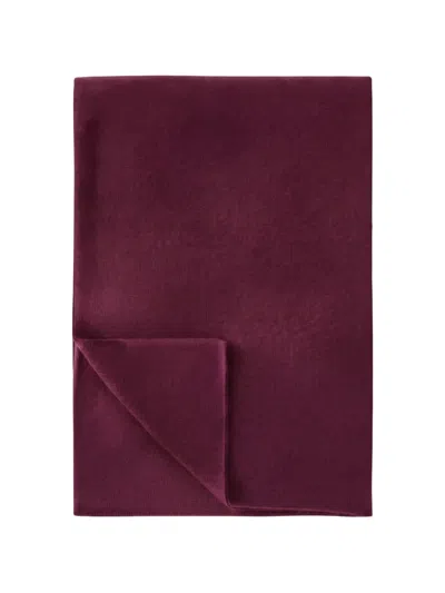 Lisa Yang Paris Ribbed-trim Scarf In Red