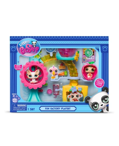 Littlest Pet Shop Fun Factory Playground Play Set In Multi Color