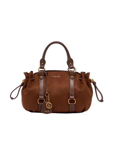Liu •jo Liu Jo Drawstring Satchel Bag In Brown
