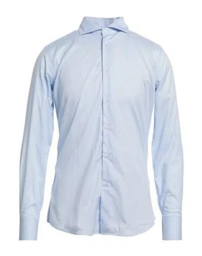 Liu •jo Man Man Shirt Sky Blue Size 17 Cotton