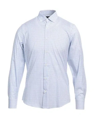 Liu •jo Man Man Shirt Sky Blue Size 15 Cotton