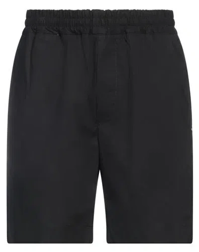 Liu •jo Man Man Shorts & Bermuda Shorts Black Size 26 Cotton, Elastane