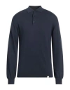 Liu •jo Man Man Sweater Navy Size Xxl Cotton In Navy Blue