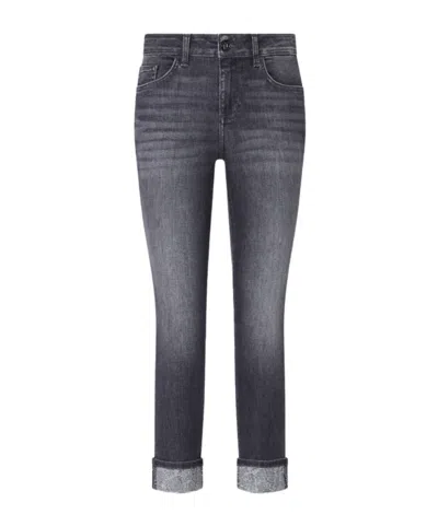 Liu •jo Skinny Jeans With Embellishments In Black