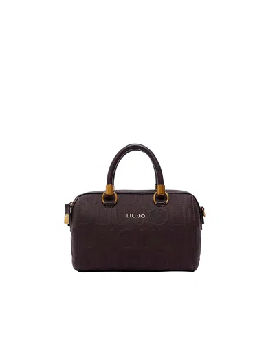 Liu •jo Liu Jo Top Handle Satchel Bag In Deep Brown