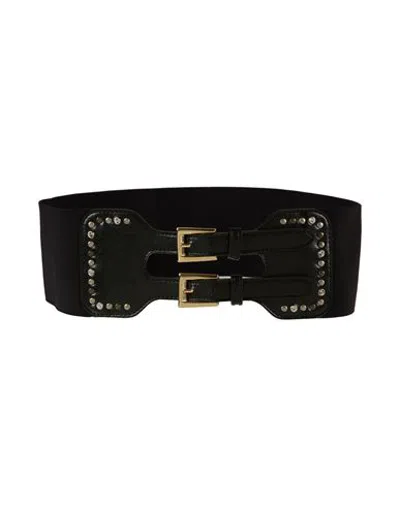 Liu •jo Woman Belt Black Size S Polyurethane, Polyester, Zamak