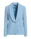 Liu •jo Woman Blazer Azure Size 4 Polyester, Elastane In Blue