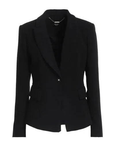 Liu •jo Woman Blazer Black Size 10 Polyester