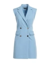 Liu •jo Woman Mini Dress Azure Size 8 Polyester, Elastane In Blue