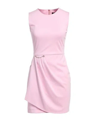 Liu •jo Woman Mini Dress Pink Size 10 Viscose, Polyamide, Elastane