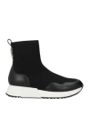 Liu •jo Woman Sneakers Black Size 8 Textile Fibers
