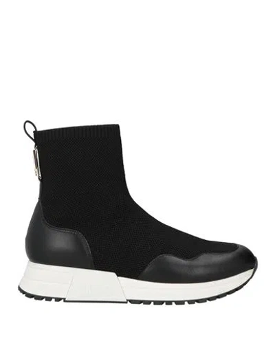 Liu •jo Woman Sneakers Black Size 7 Textile Fibers
