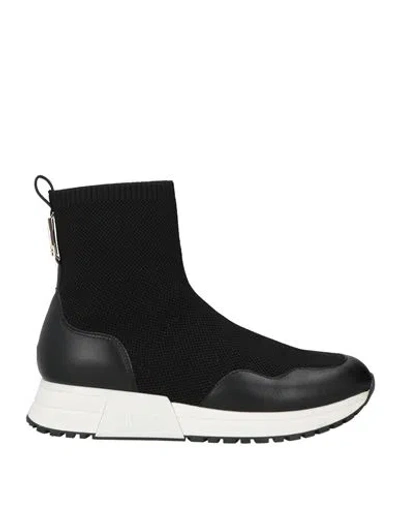 Liu •jo Woman Sneakers Black Size 8 Textile Fibers