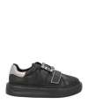 Liu •jo Woman Sneakers Black Size 7 Textile Fibers