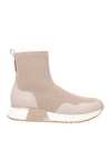 Liu •jo Woman Sneakers Taupe Size 8 Textile Fibers In Grey