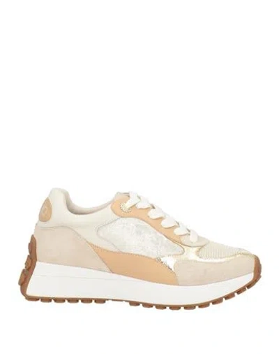 Liu •jo Woman Sneakers Sand Size 8 Textile Fibers In Beige