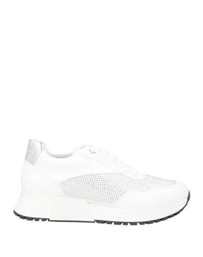 Liu •jo Woman Sneakers White Size 8 Textile Fibers