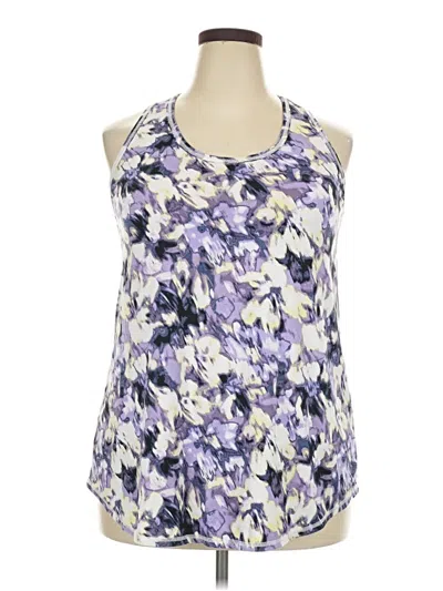 Pre-owned Livi Tank Top Purple Halter Neckline Tops