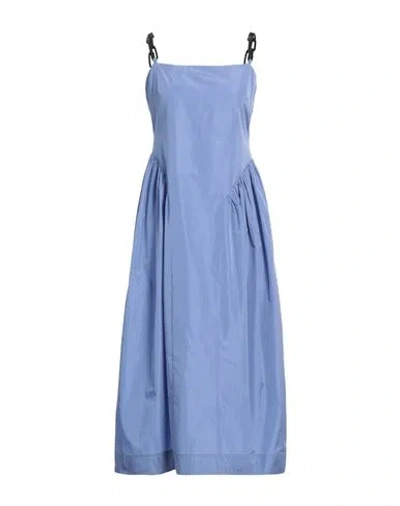 Liviana Conti Woman Midi Dress Sky Blue Size 8 Polyester