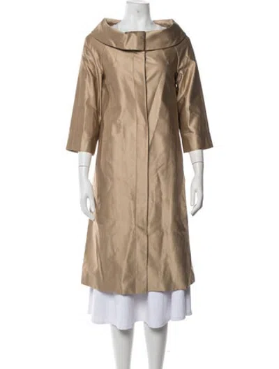 Pre-owned Lk Bennett Coat In Gold/metallic