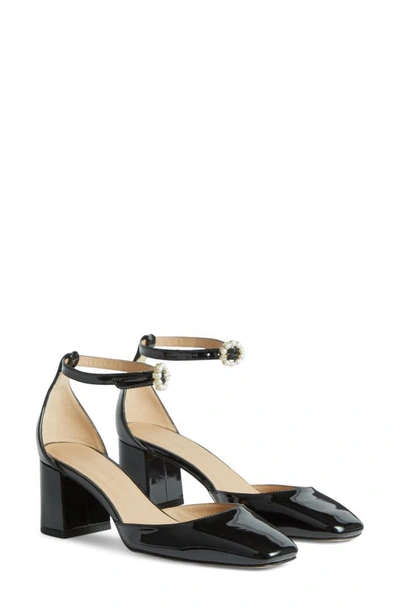 Lk Bennett Darling Ankle Strap Pump In Black