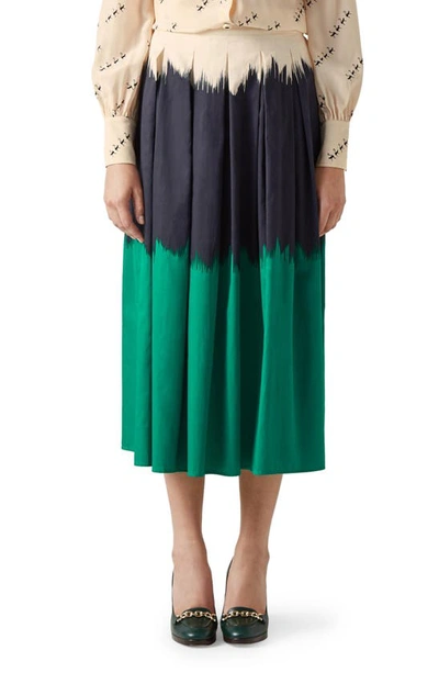 Lk Bennett Dora Dip Dye Cotton Skirt In Mul-multi