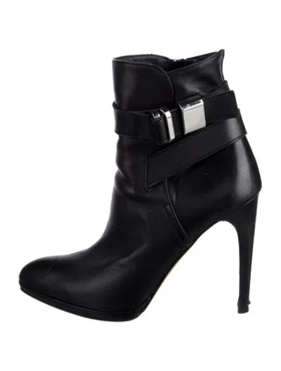 Pre-owned Lk Bennett Leather Boots In Black