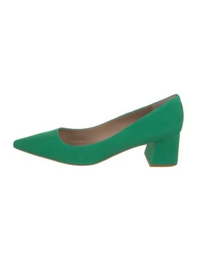 Pre-owned Lk Bennett Suede Pumps In Green