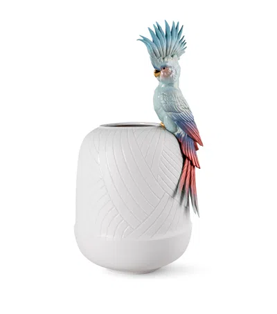 Lladrò Lladró Cockatoo Vase In White