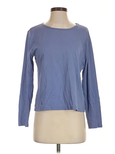 Pre-owned L.l.bean 3/4 Sleeve T-shirt In Blue