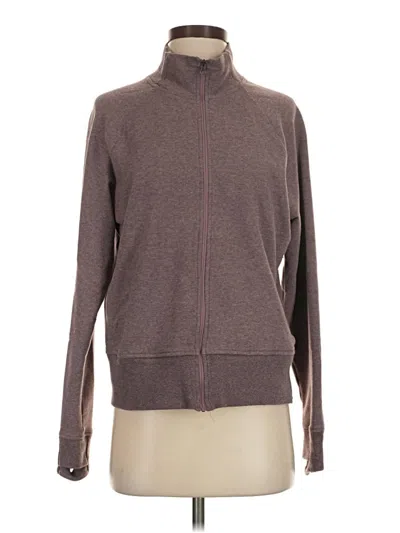 Pre-owned L.l.bean Track Jacket In Burgundy