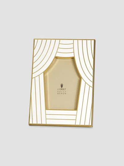 L'objet Kelly Behun Curtain Up Frame In Gold