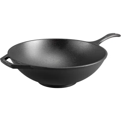 Lodge Chef Collection Seasoned Cast Iron Wok 12.5 Inch In Black
