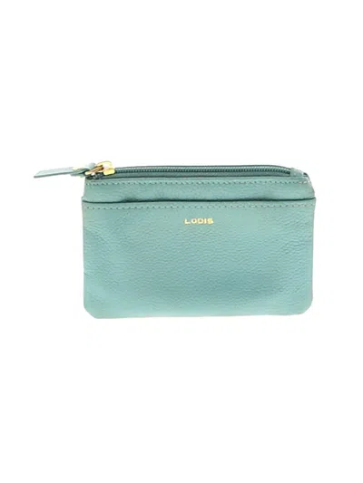 Pre-owned Lodis Coin Purse In Teal