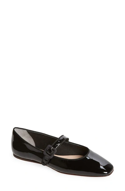 Loeffler Randall Ginger Mary Jane Flat In Black