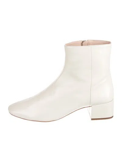 Pre-owned Loeffler Randall Leather Boots In White