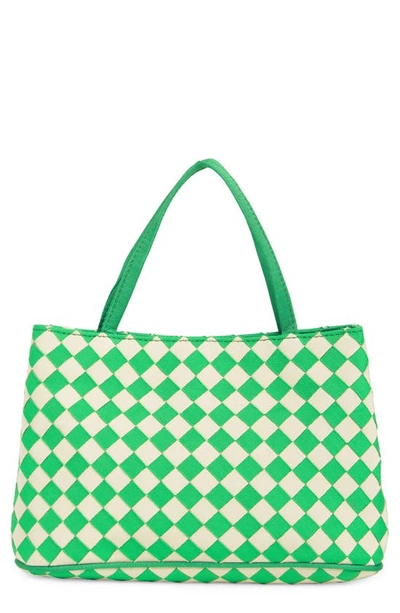 Loeffler Randall Minnow Diamond Print Tote Bag In Green