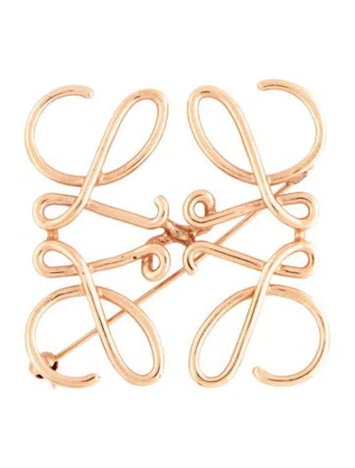 Pre-owned Loewe Anagram Brooch Pin In Multicolor