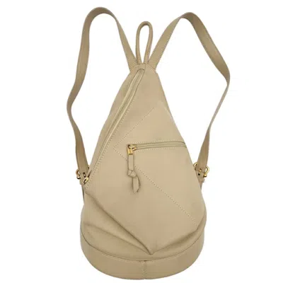 Pre-owned Loewe Beige Leather Backpack ()