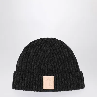 Loewe Black Beanie In Cashmere