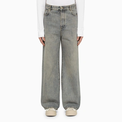 Loewe Blue Washed Wide-leg Jeans Men