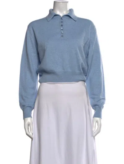 Pre-owned Loewe Cashmere Sweater In Blue